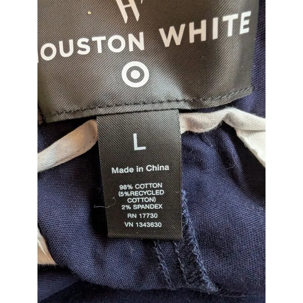 Men's Trouser -Houston White- Blue Pants Size L NWT